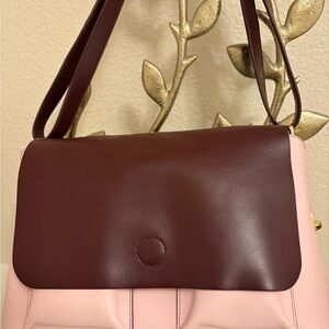 Chic Fossil x Opening Ceremony Pink and Burgundy Shoulder Bag
